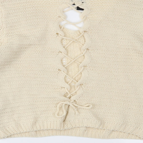 Izabel London Womens White   Pullover Jumper Size 10