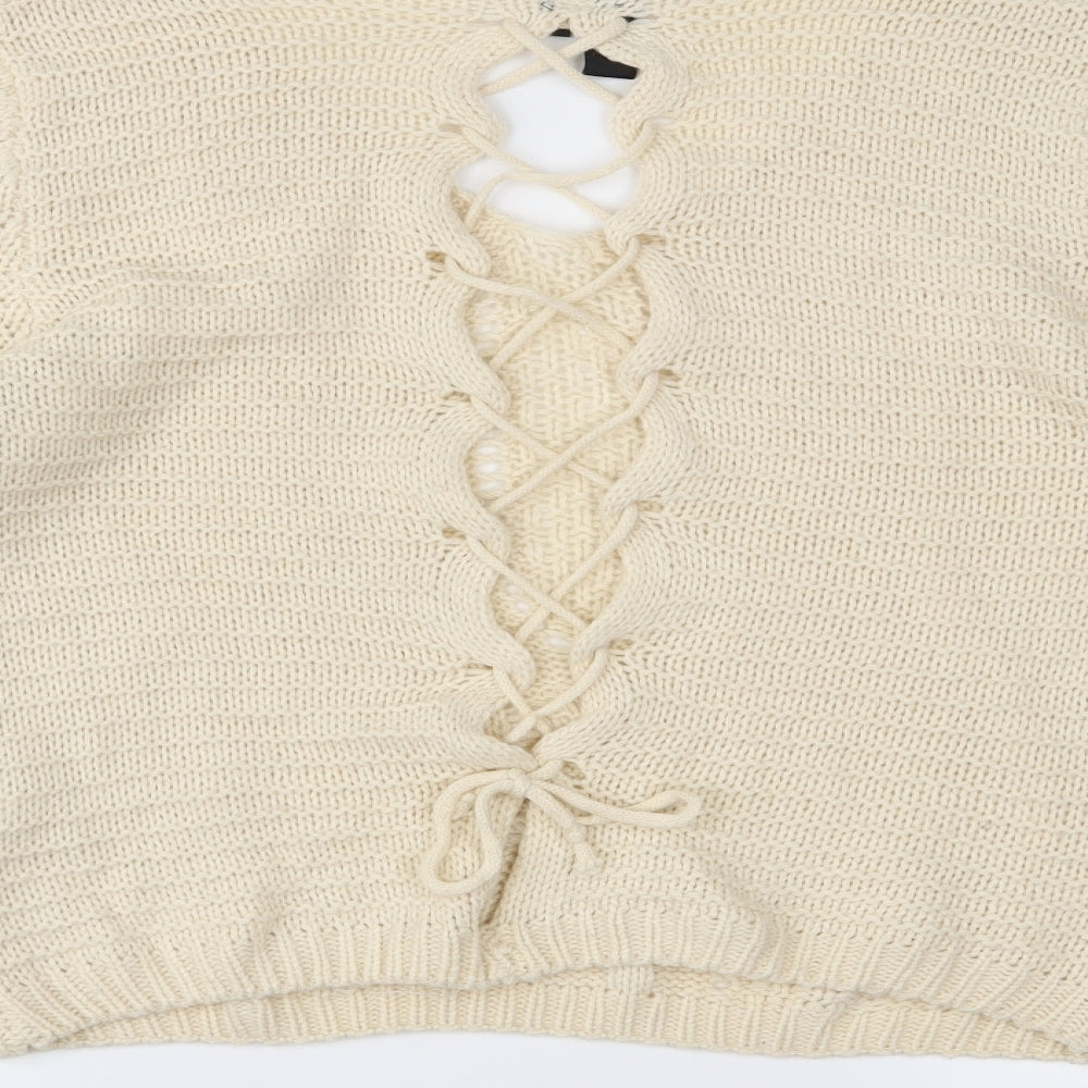 Izabel London Womens White   Pullover Jumper Size 10
