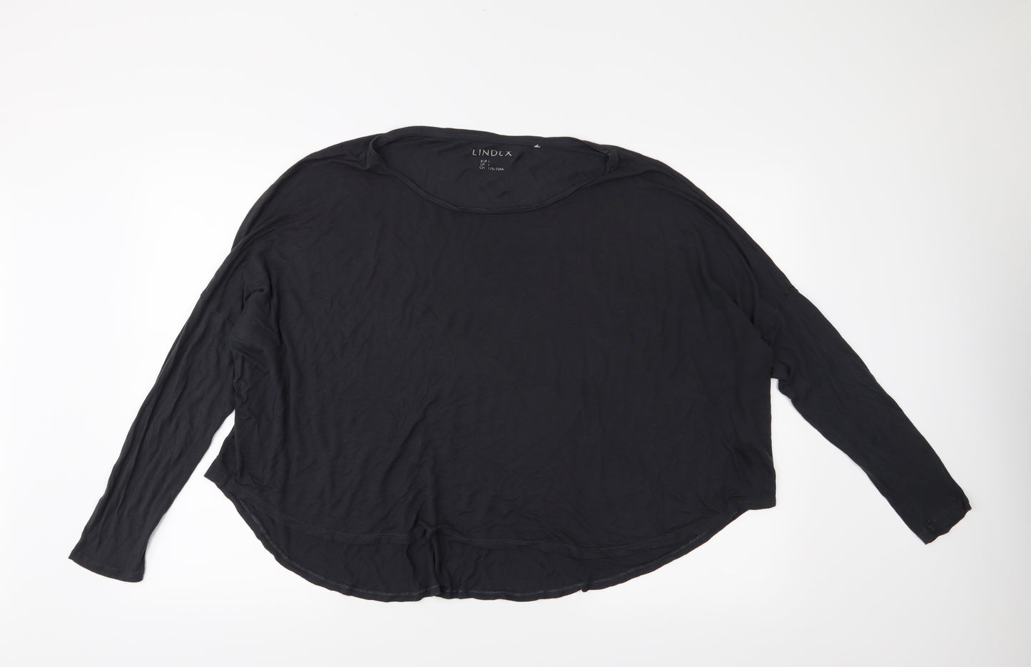 Lindex Womens Black   Basic T-Shirt Size L