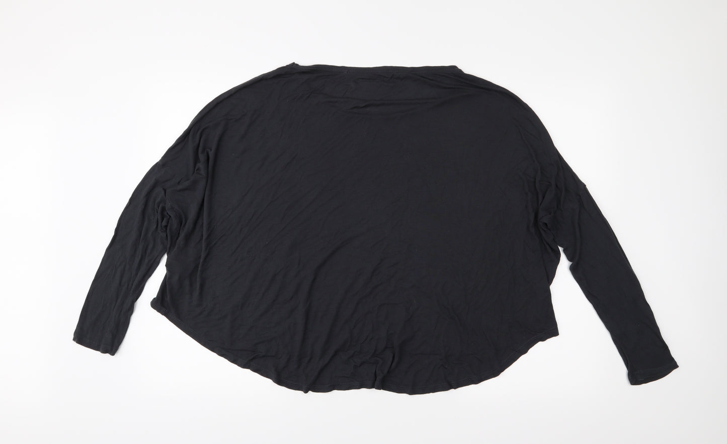 Lindex Womens Black   Basic T-Shirt Size L