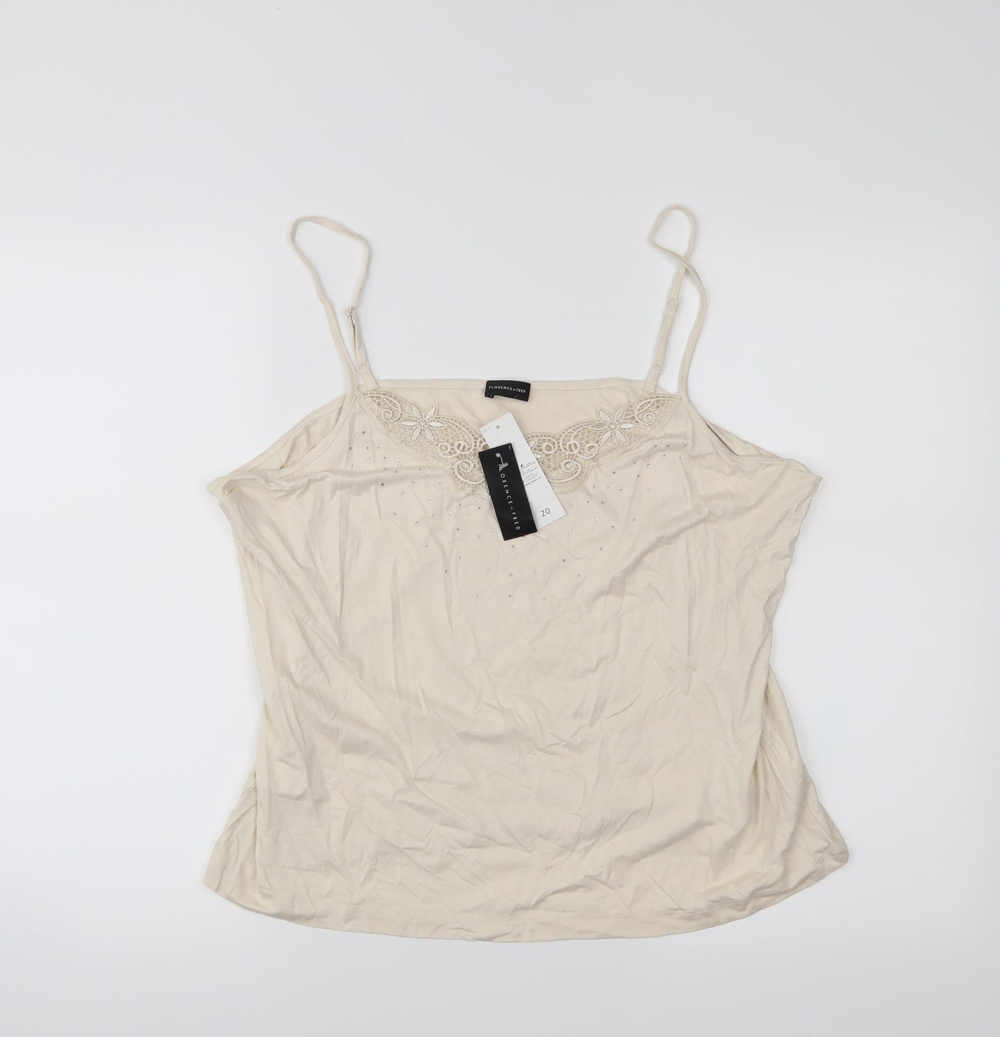 Florence & Fred Womens Beige   Camisole Tank Size 20