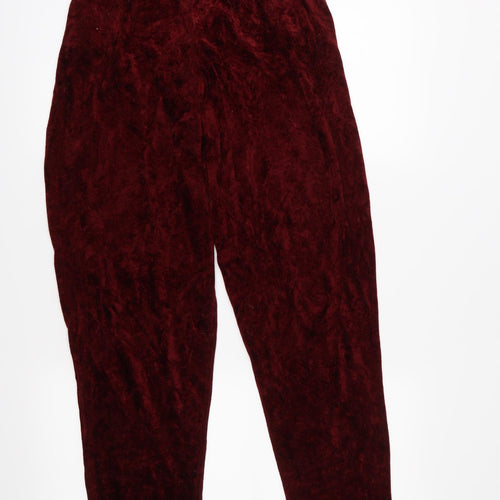 C&A Womens Purple  Velvet Trousers  Size 14 L30 in