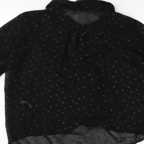H&M Girls Black   Basic Button-Up Size 12 Years