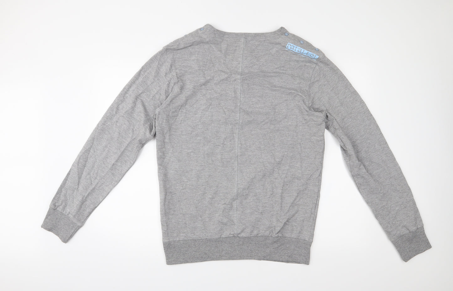 Parallel Mens Grey   Pullover Jumper Size L  - Small washable mark on collar
