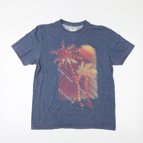Fat Face Mens Blue    T-Shirt Size S