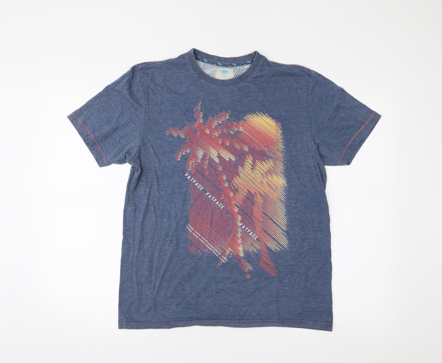 Fat Face Mens Blue    T-Shirt Size S