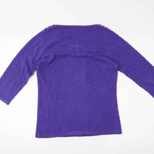 Preworn Womens Purple   Pullover Jumper Size S