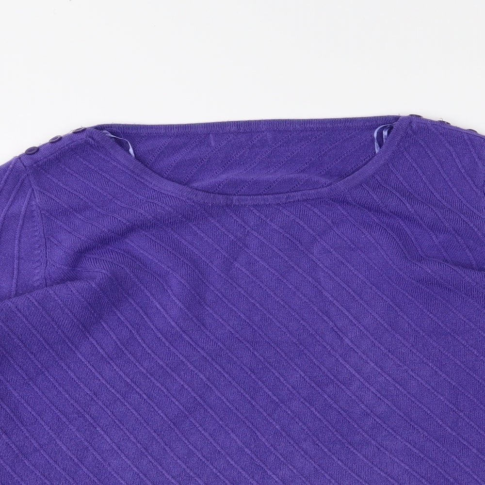 Preworn Womens Purple   Pullover Jumper Size S