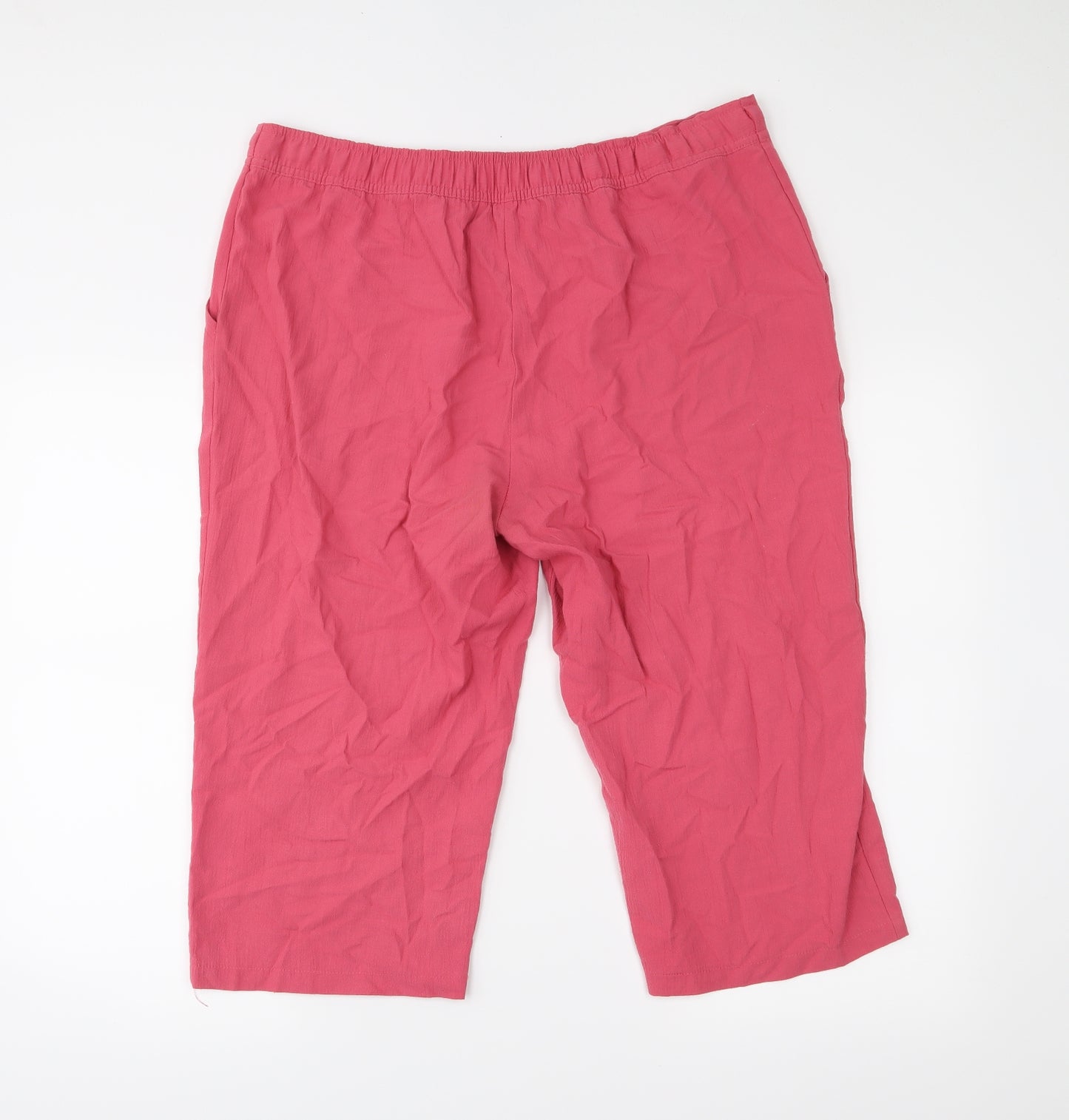 Papaya Womens Pink   Chino Trousers Size 16 L20 in