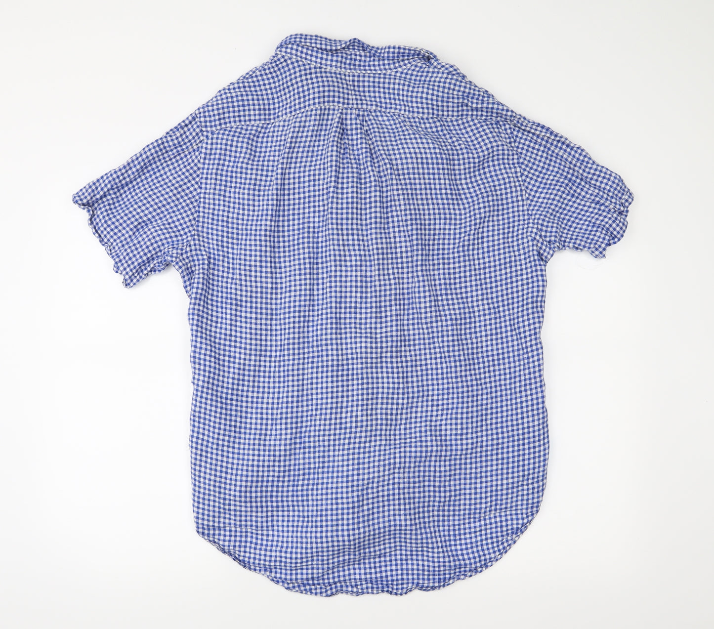 Polo Ralph Lauren Mens Blue Check   Button-Up Size L