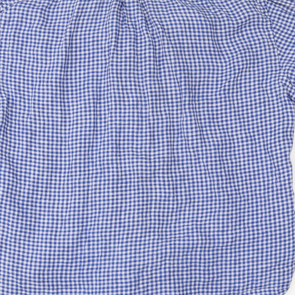 Polo Ralph Lauren Mens Blue Check   Button-Up Size L