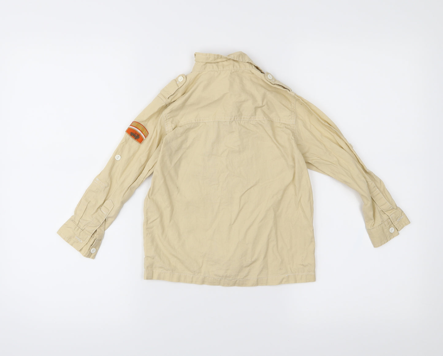 5.10.15 Boys Beige   Basic Button-Up Size 5 Years