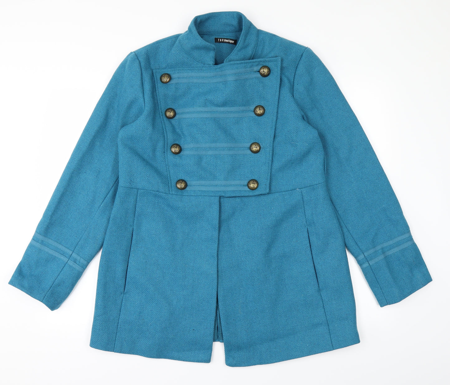 T & K boutique Womens Blue   Jacket  Size 14