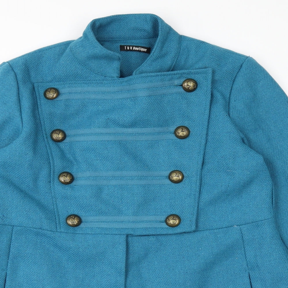 T & K boutique Womens Blue   Jacket  Size 14