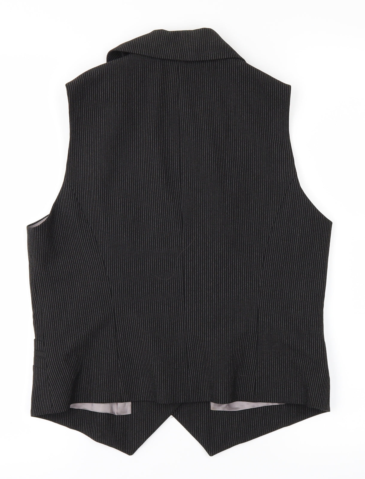 Florence & Fred Womens Black Striped  Jacket Waistcoat Size 14
