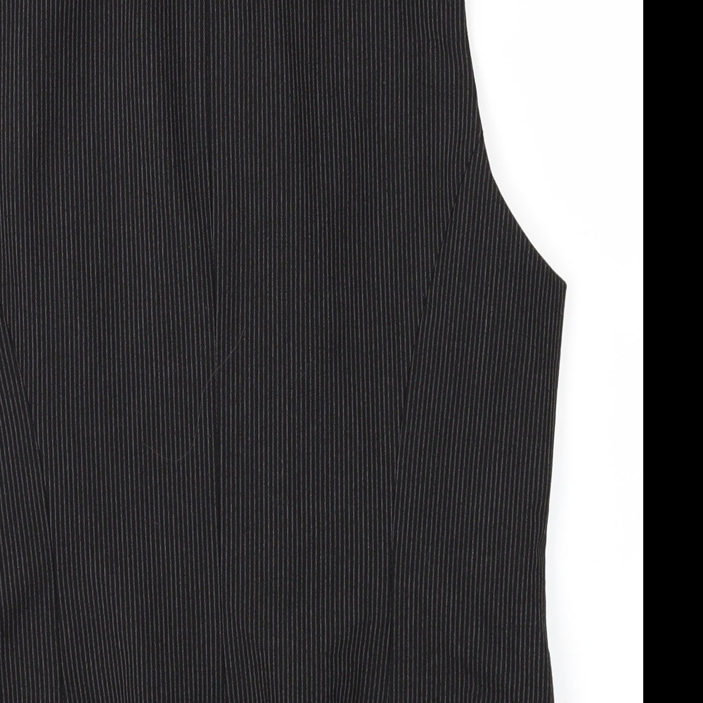 Florence & Fred Womens Black Striped  Jacket Waistcoat Size 14