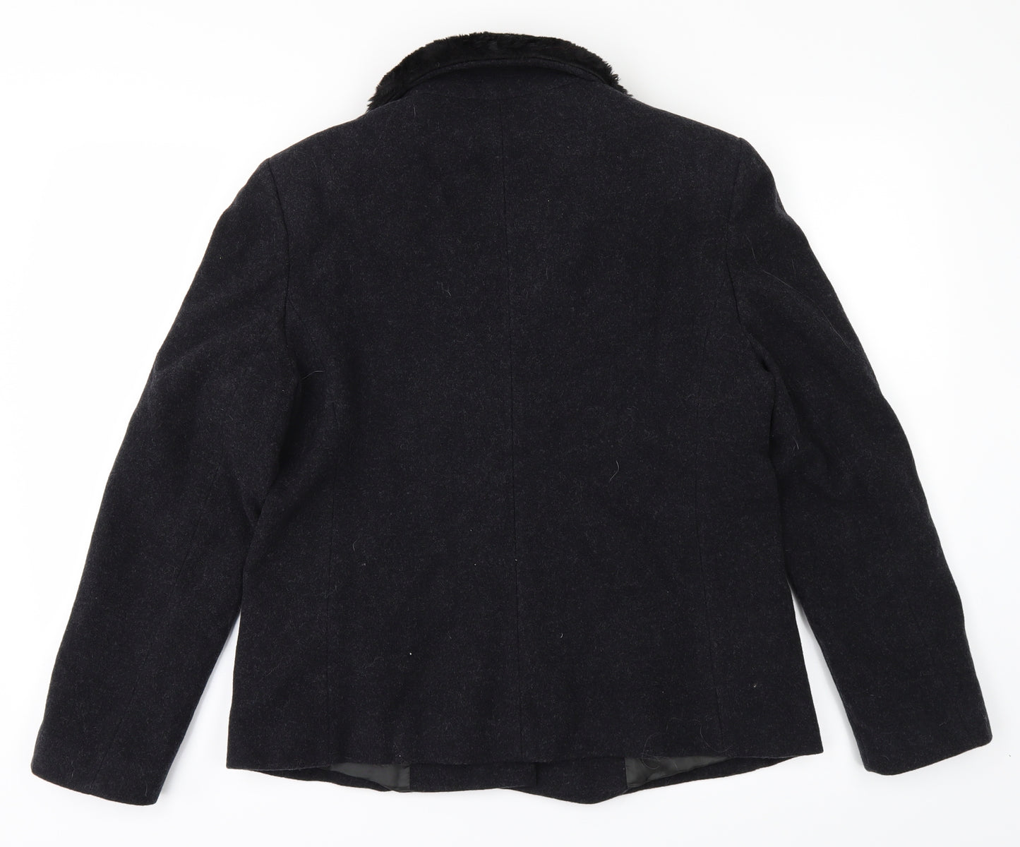 Etam Womens Black   Overcoat Coat Size 12