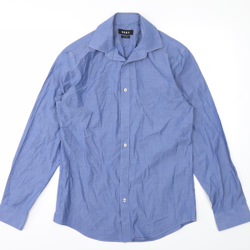 DKNY Mens Blue    Dress Shirt Size 34