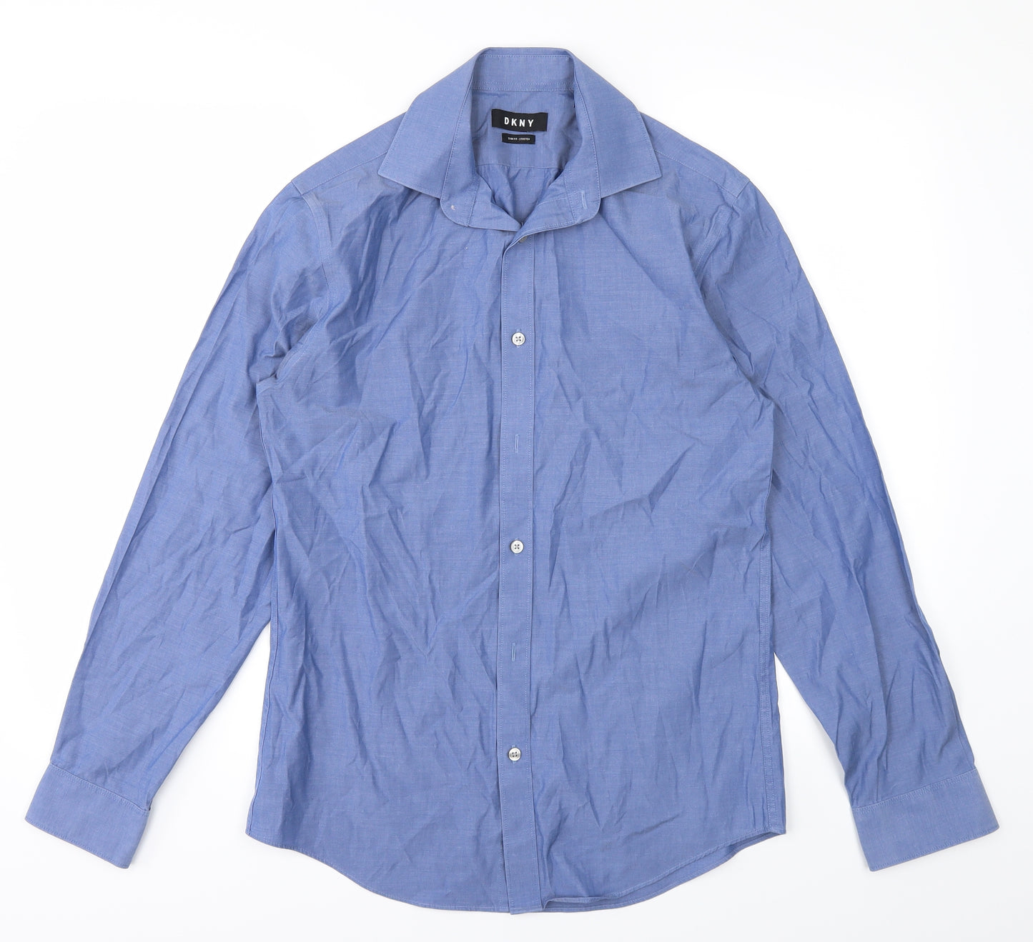 DKNY Mens Blue    Dress Shirt Size 34