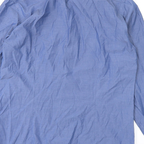 DKNY Mens Blue    Dress Shirt Size 34