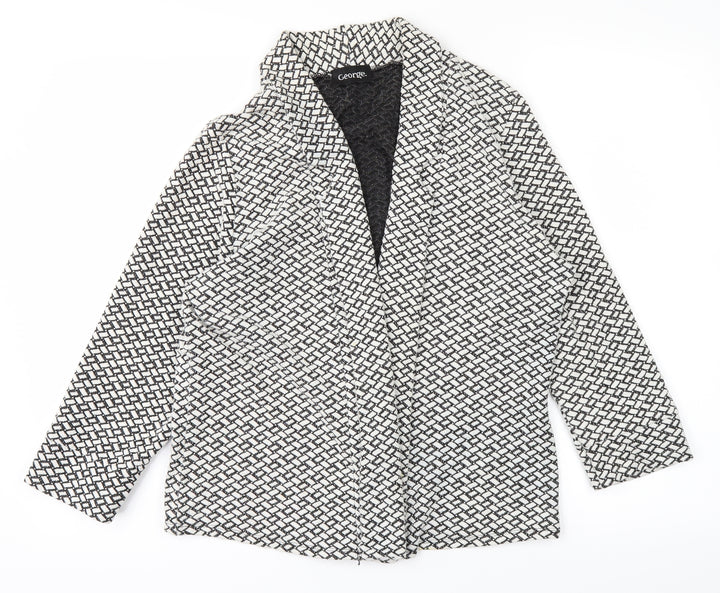 George Womens White Jacket Size 14