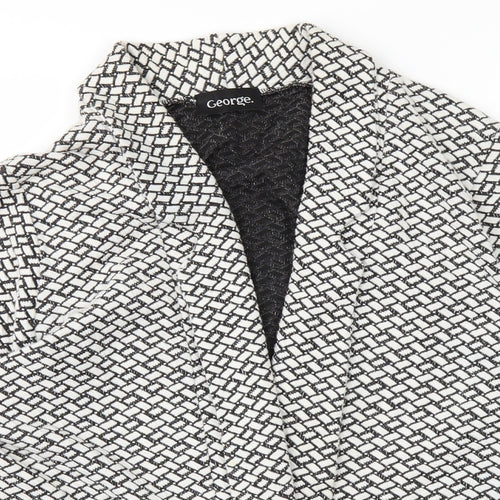 George Womens White   Jacket  Size 14