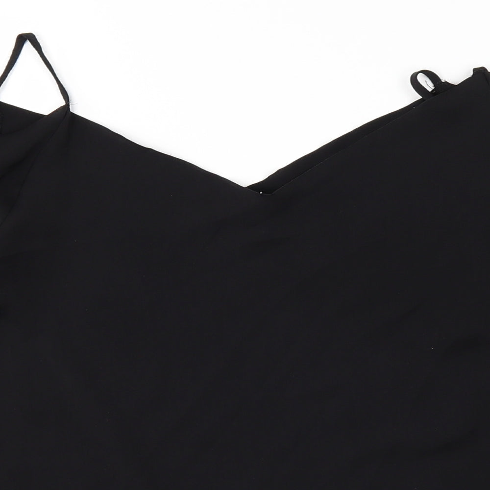 H&M Womens Black   Basic Blouse Size 8