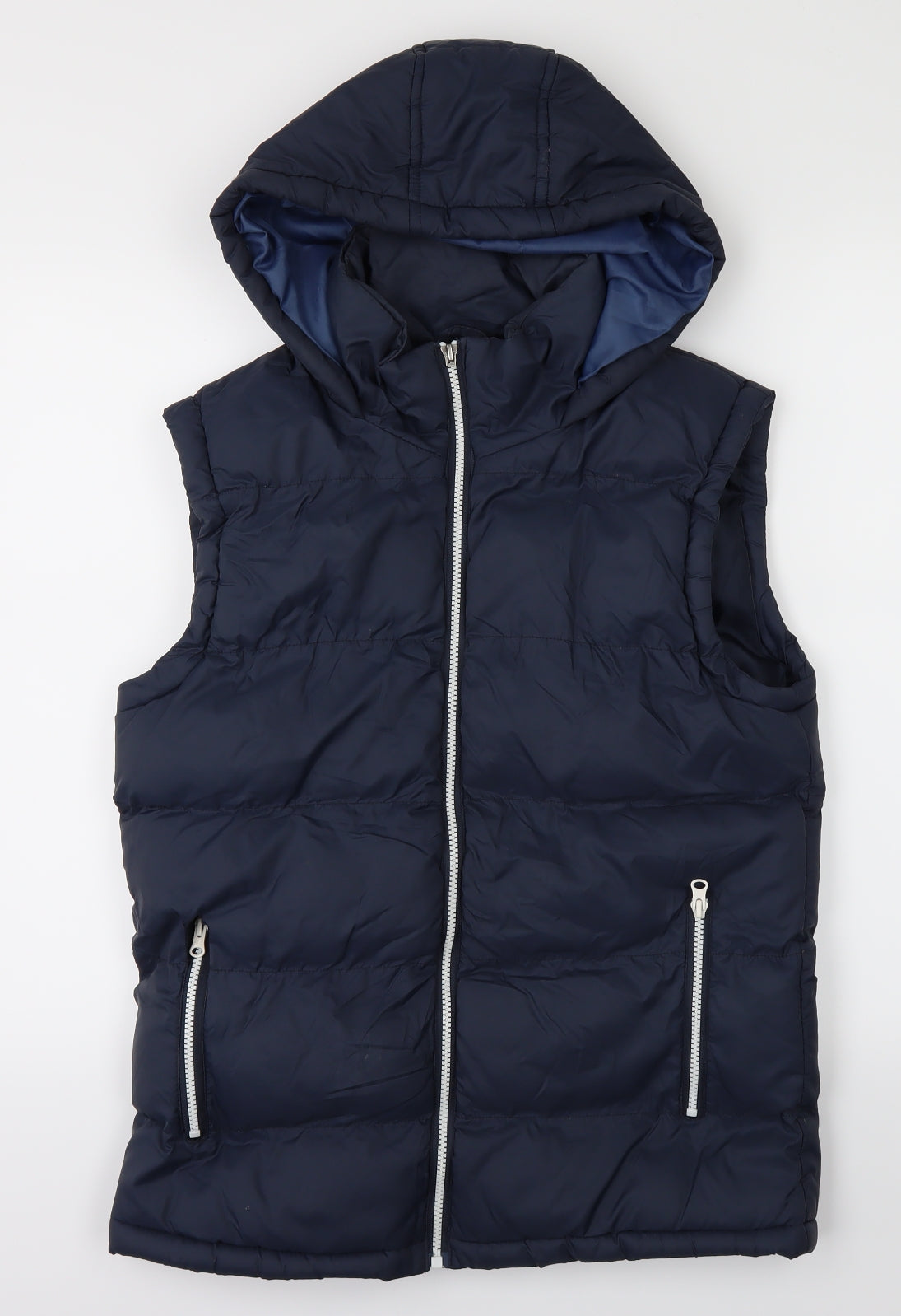 Cedar Wood State Mens Blue   Puffer Jacket Waistcoat Size S
