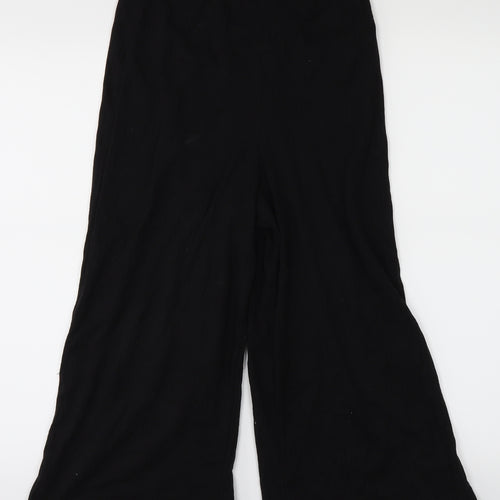 Missguided Womens Black   Trousers  Size 6 L20 in