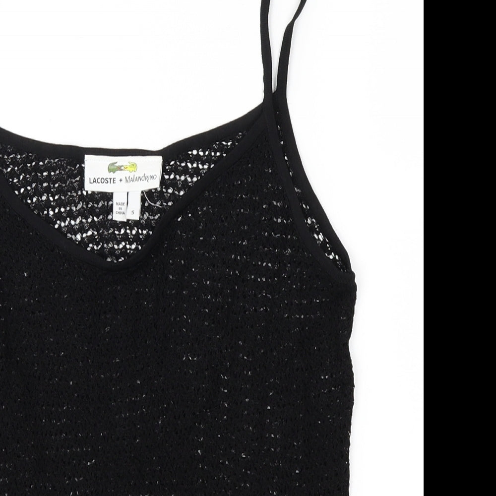 Lacoste Womens Black   Basic T-Shirt Size S