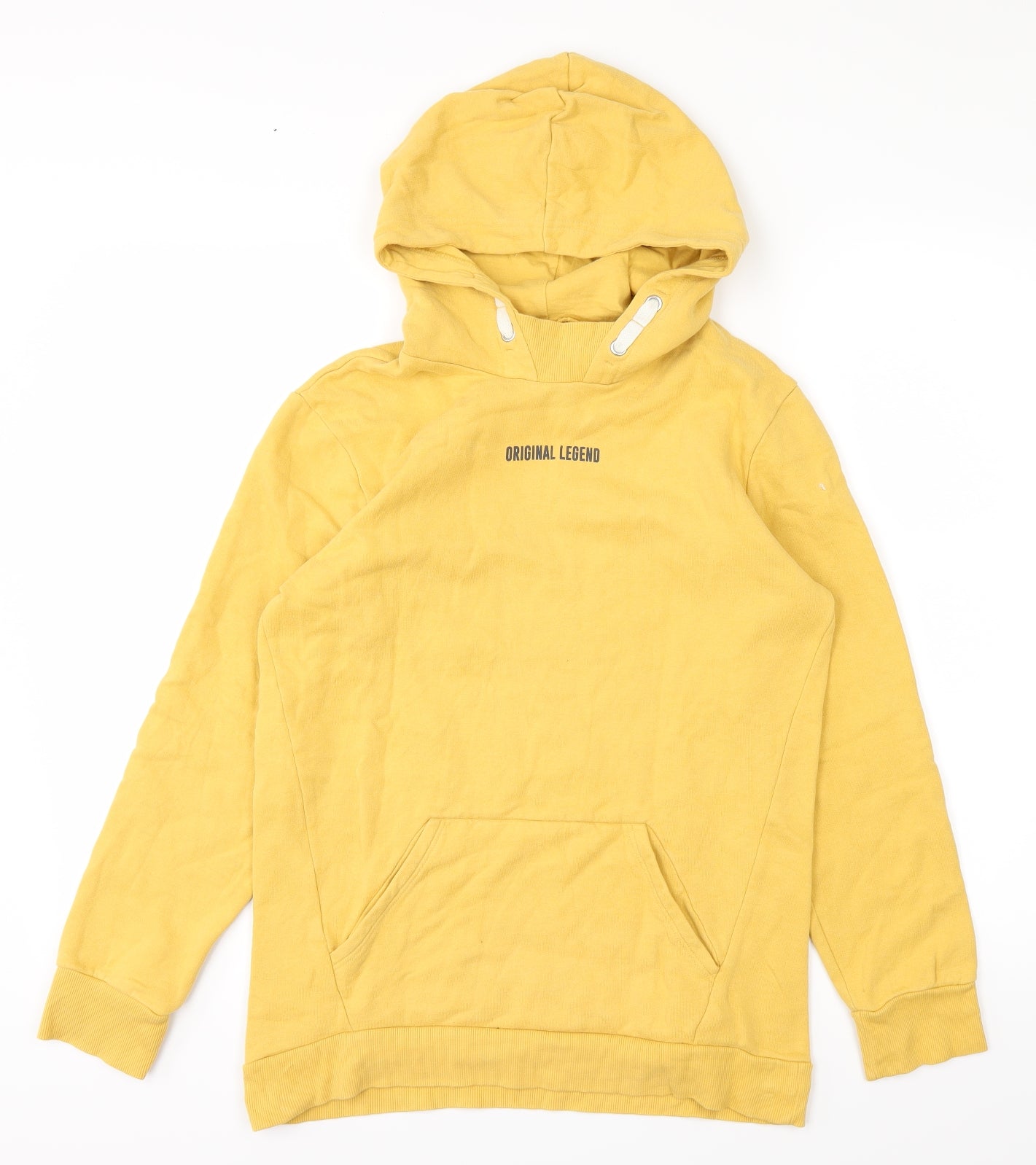 River Island Girls Yellow   Pullover Hoodie Size 11-12 Years