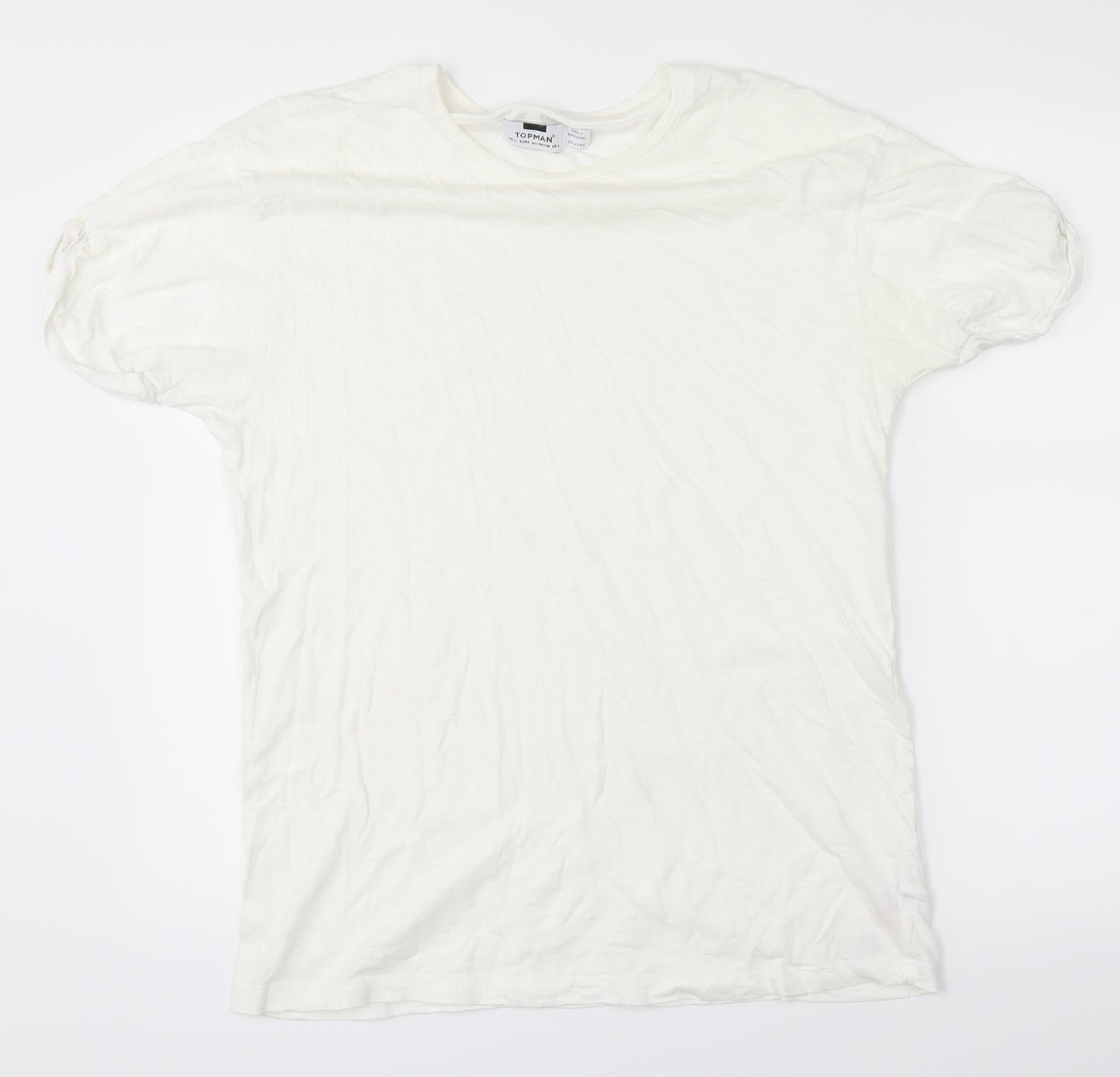 Topman Mens White    T-Shirt Size L