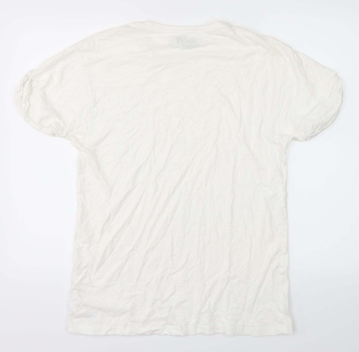 Topman Mens White    T-Shirt Size L