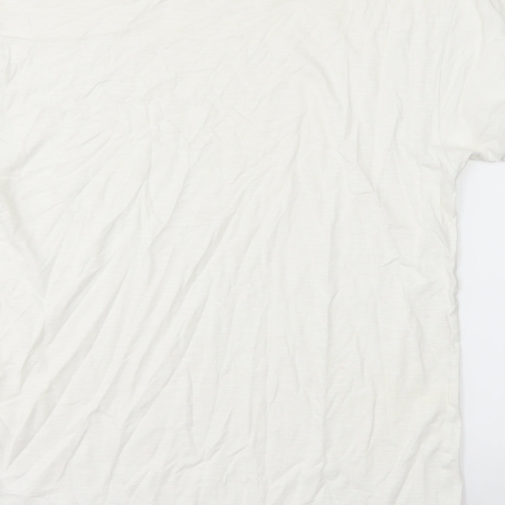 Topman Mens White    T-Shirt Size L