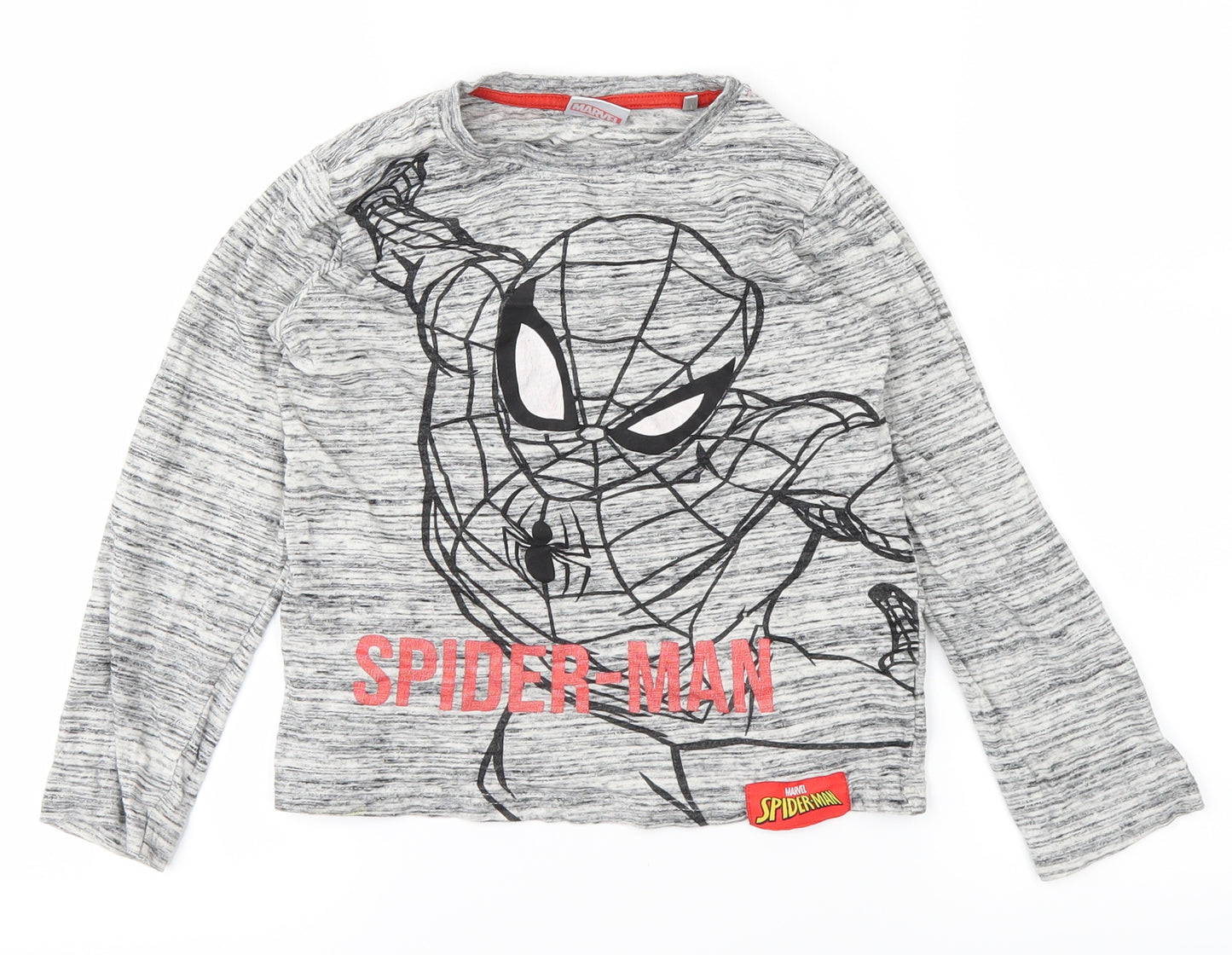 NEXT Boys Grey   Basic T-Shirt Size 5-6 Years  - Spider Man