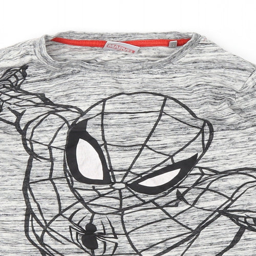 NEXT Boys Grey   Basic T-Shirt Size 5-6 Years  - Spider Man