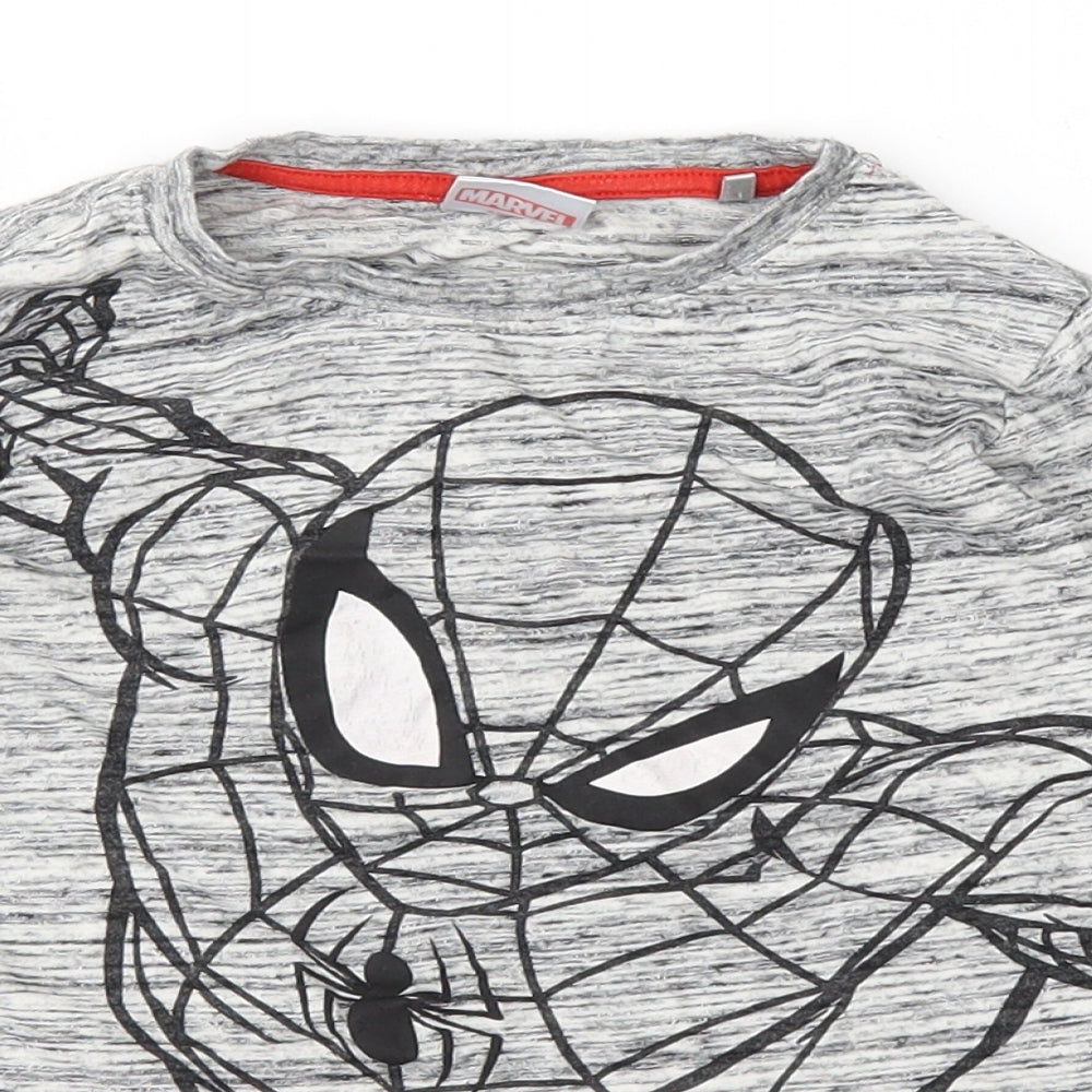 NEXT Boys Grey   Basic T-Shirt Size 5-6 Years  - Spider Man