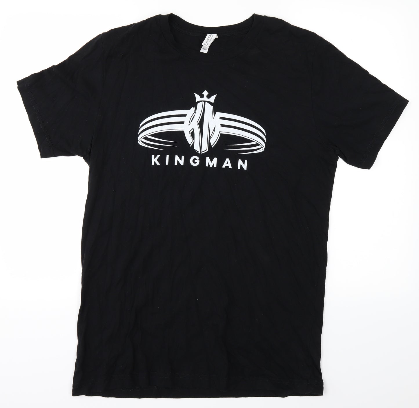 Canvas Mens Black    T-Shirt Size L