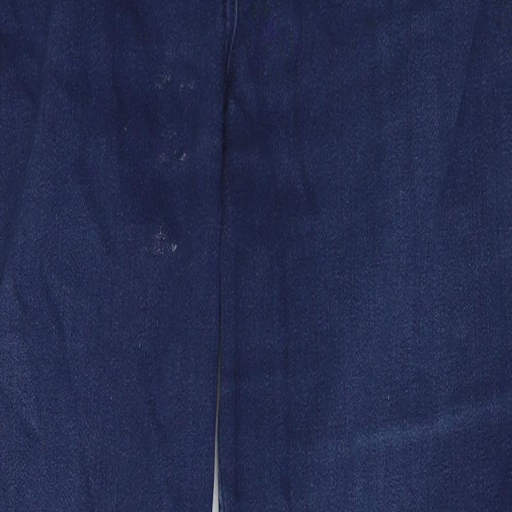 PERUNA Womens Blue  Denim Straight Jeans Size 14 L30 in
