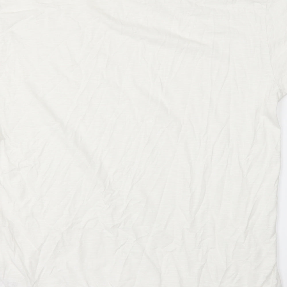 Topman Mens White    T-Shirt Size L