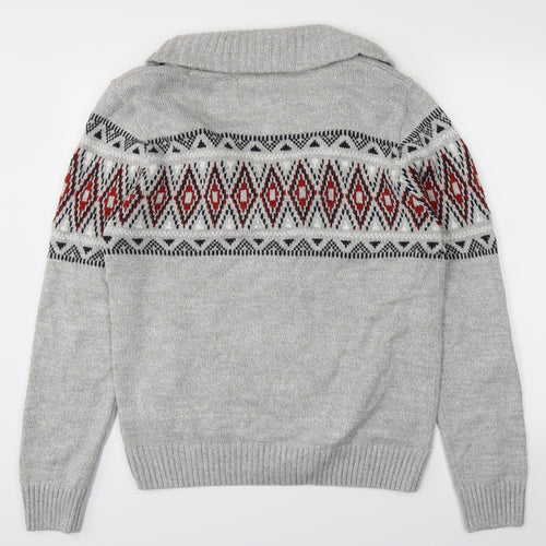 New Look Mens Grey   Cardigan Jumper Size M