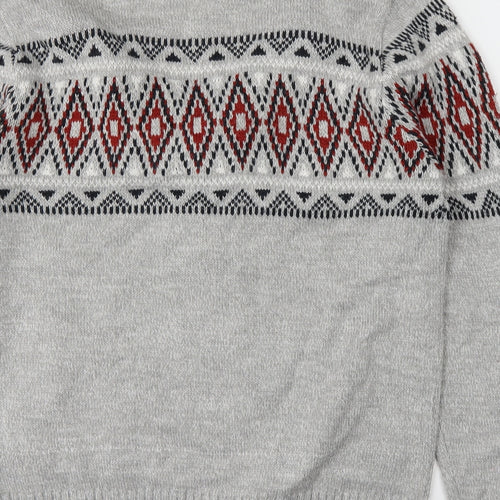 New Look Mens Grey   Cardigan Jumper Size M