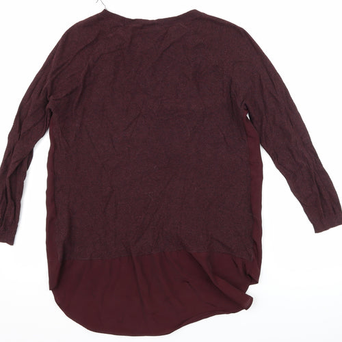 Warehouse Womens Purple   Pullover Jumper Size 10