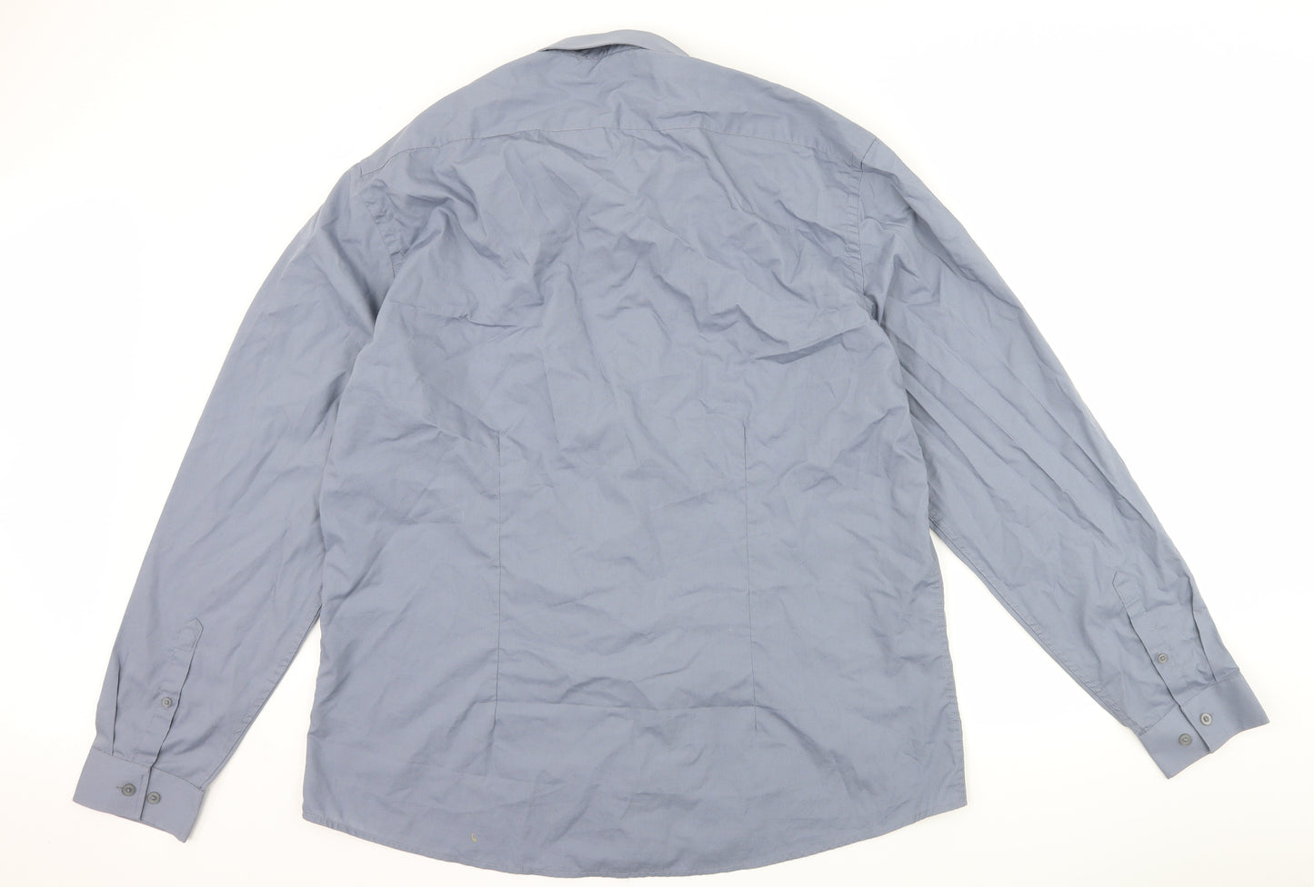 George Mens Grey    Dress Shirt Size 18