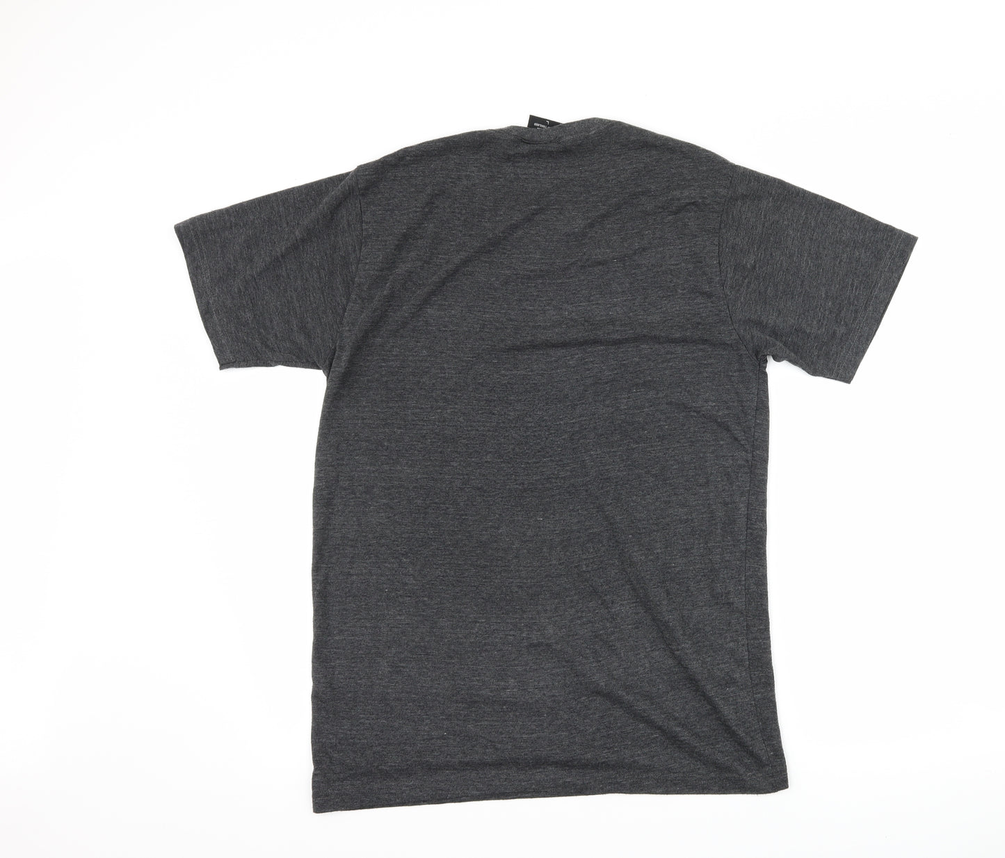 HAPPY MONDAY Mens Grey    T-Shirt Size L  - slogan