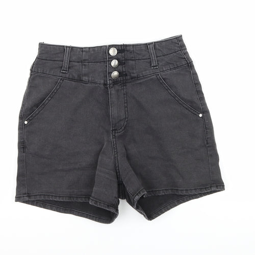 denim co Womens Grey  Denim Hot Pants Shorts Size 10
