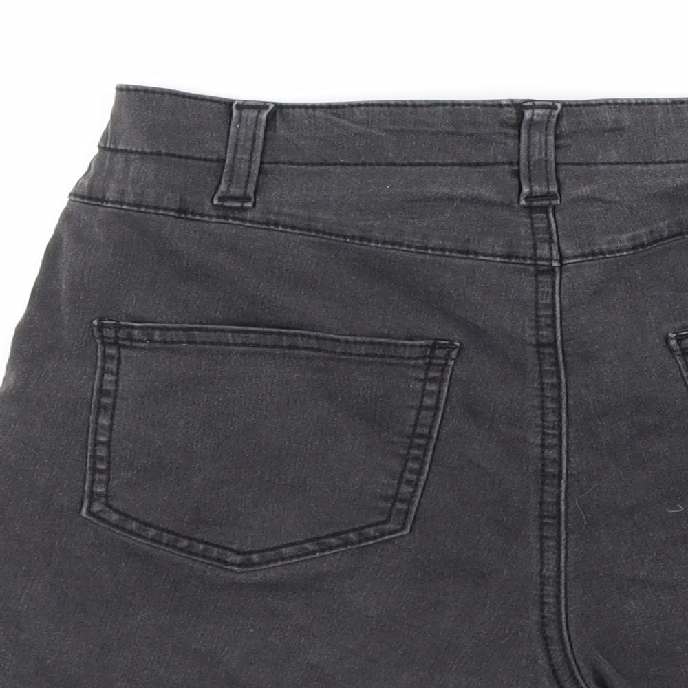 denim co Womens Grey  Denim Hot Pants Shorts Size 10