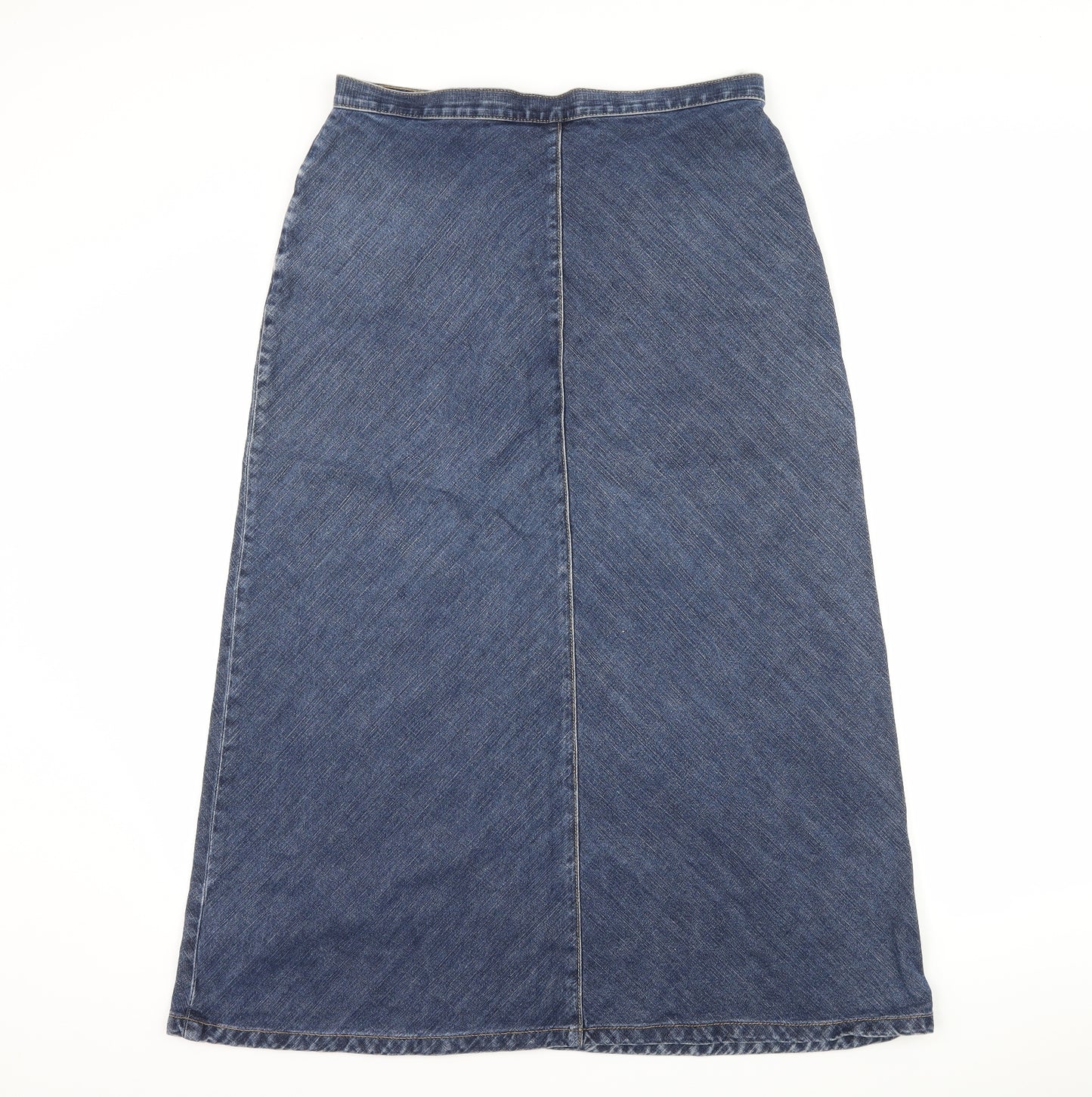Marks and Spencer Womens Blue  Denim Maxi Skirt Size 14