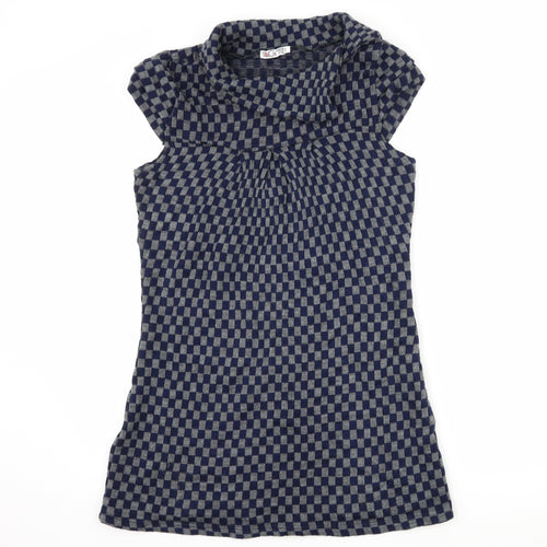 Preworn Womens Blue Check  Jumper Dress  Size M