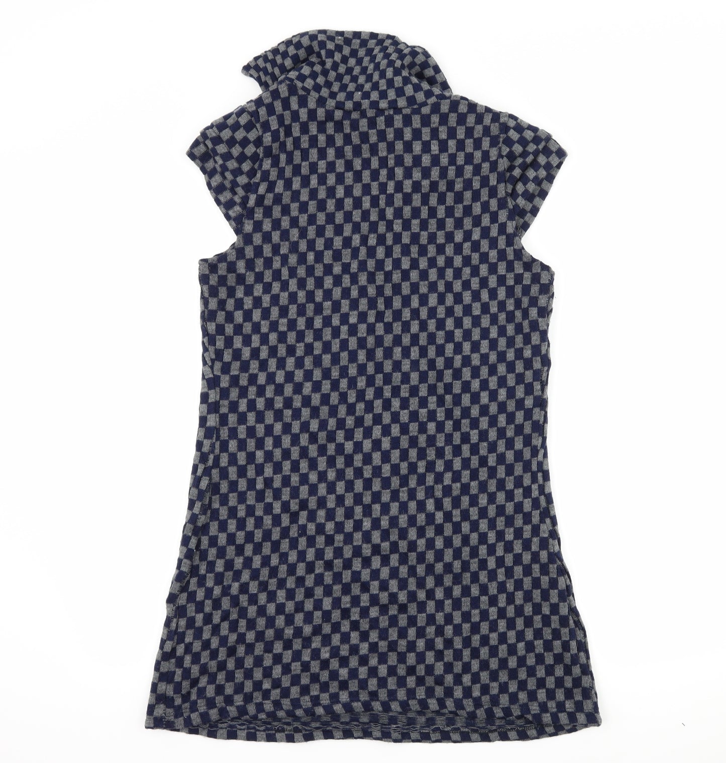 Preworn Womens Blue Check  Jumper Dress  Size M
